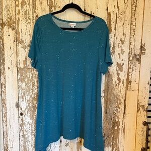 LuLaRoe Teal Short Sleeve Top